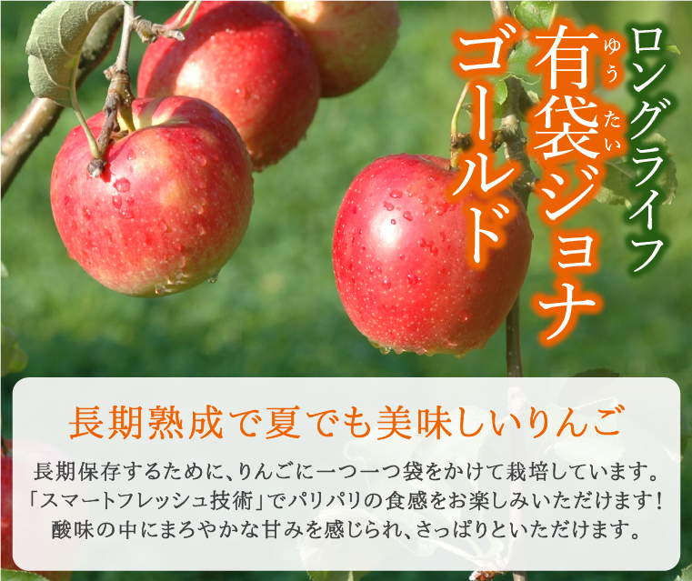 有袋ジョナゴールド